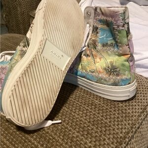 Amiri, colorful high tops, leather and canvas